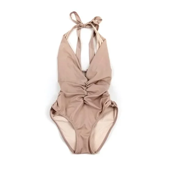 HAH | In A Ruch Monokini One Piece Swimsuit Beige - Picture 5 of 12